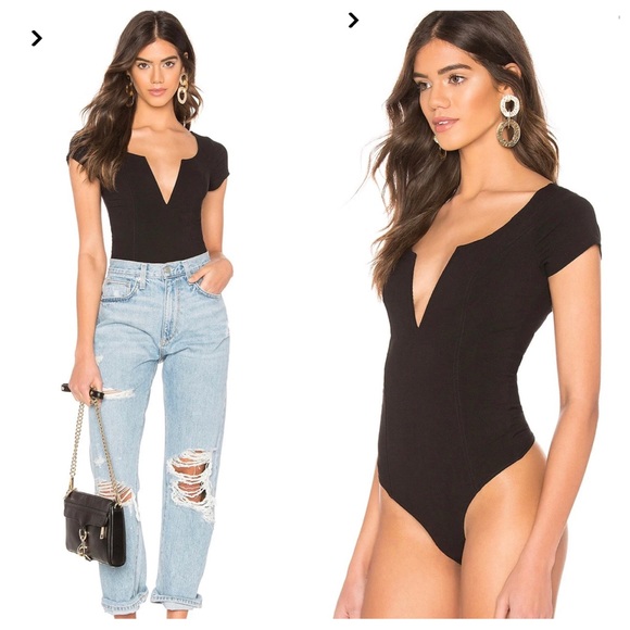 Free People Tops - Free People Deep Conversation Bodysuit Size S